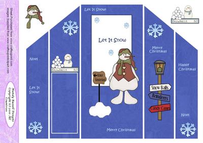 Cute Snowman Theatre Card