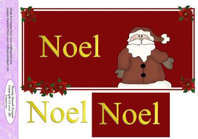 Flakey and Friends Santa Extra Large Dl Cards