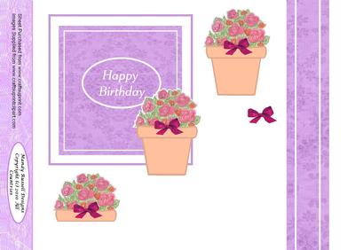 Quick and Easy Design Sheet Pot Et Fleur Card Front