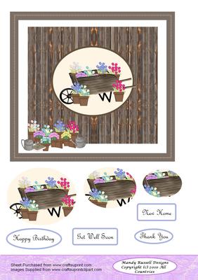 Prefered 8x8 Card with Oval Stacker Design Sheet