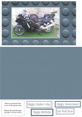 Quick and Easy Biker Mat and Layer Card