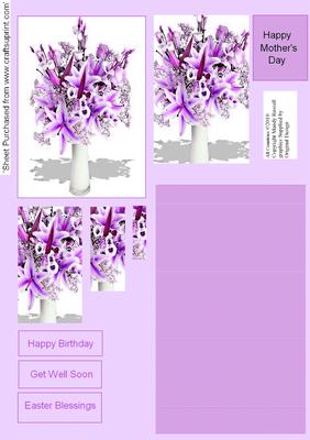 Violet Liles Pyramid Stacker Design Sheet for a Quick Yet Stunning Card