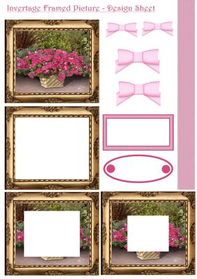 Invertage Framed Flowers Design Sheet