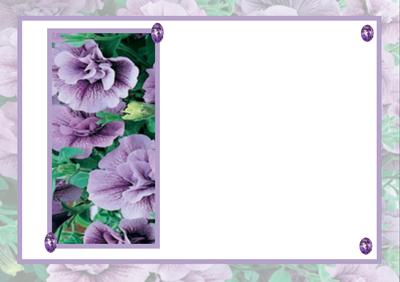 Lilac Floral Fancy with Amethyst Vellum