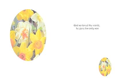 Easter Vellum - God So Loved the World He Gave His Only Son