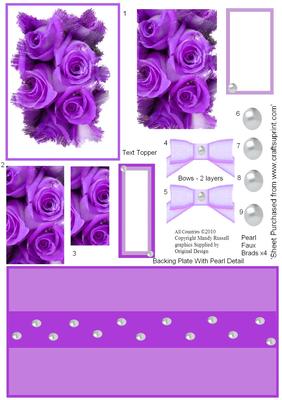 Step by Step Fabulous Floral Lilac Feathered Edge Pyramid St