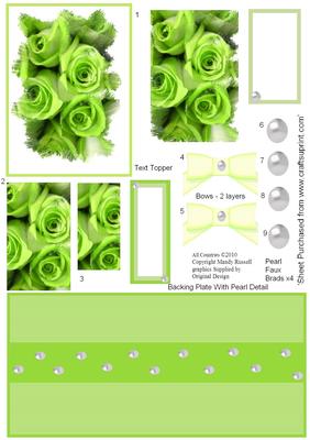 Rose Feathered Edge Step by Step Pyramid Stacker Design