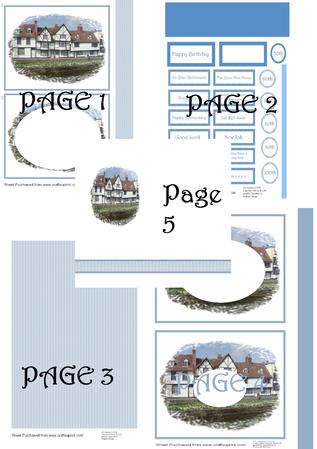 Unisex Invertage Kit - Cottage by the Sea 5 Sheet Kit