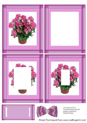 Invertage Quick Card with Pink Ivy Geranium