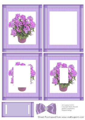 Invertage Quick Card with Pink Ivy Geranium