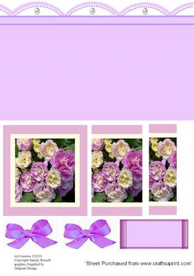 Illusion Roses and Lace Edge Pyramid Project