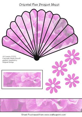 Pale Pink Oriental Fan Project Sheet