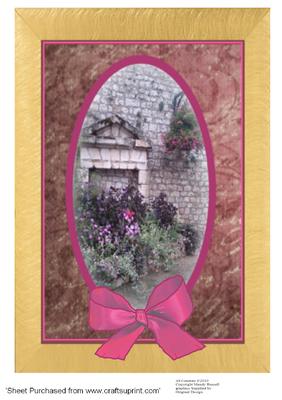 My Secret Garden A4 Design Sheet