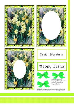 Daffodil -easter Tunnel Sheet / Invertage Design Sheet