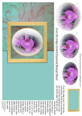 Orchid Over the Edge and Pyramid Design Sheet