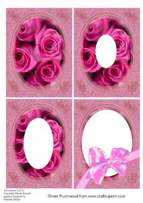 Tunnel Sheet Invertage Aperture with Pink Roses