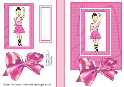 Card Front Ballerina