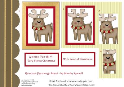 Reindeer Pyramage Sheet 1