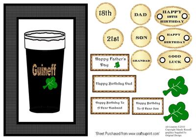 Quick Card - Have a Pint for Your Birthday