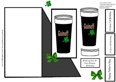 Cut Fold and Create Have a Pint for Your Birthday