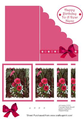 Niece Happy Birthday Cut, Fold and Create - Stacker