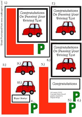 Congratulations on Your Driving Test - Dear Sister