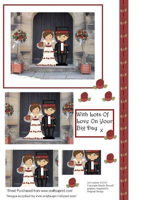 Wedding Card - with Lots of Love on Your Big Day
