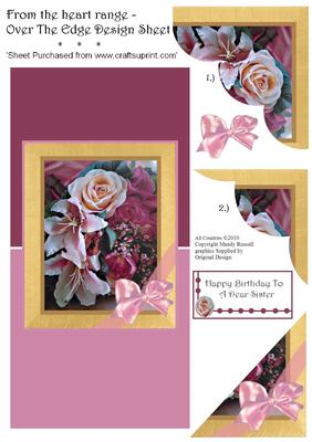 From the Heart Range Over the Edge Card Toa Dear Sister