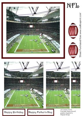 American Football Pyramage Design Sheet