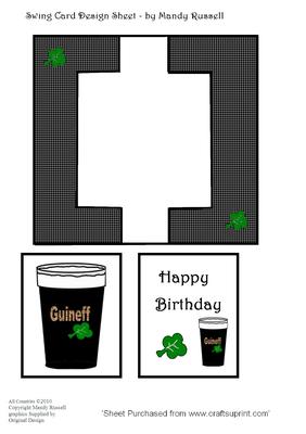 Have a Pint for Your Birthday Swing Card