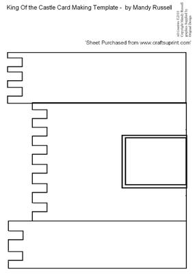 King of the Castle Gatefold Card Making Template