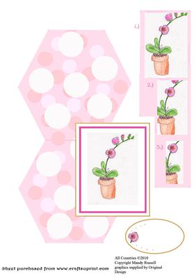 Unusual Over the Edge Orchid Pyramid Design Sheet