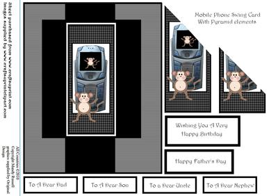 Mobile Phone Swing Card - Perfect for the Man in Your Life