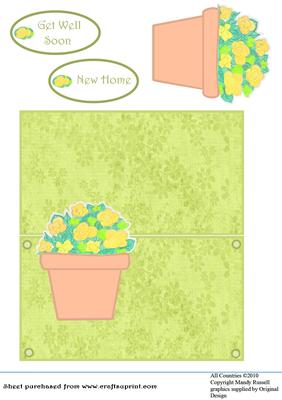 From the Heart Over the Edge Flower Pot