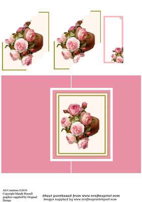 Victoriana Floral Style Over the Edge Design Sheet