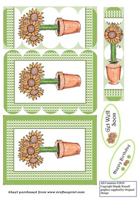 From the Heart Side Scallop Stacker Design Sheet - Sunflower