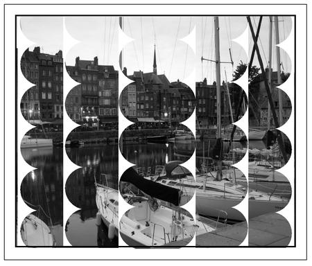 Must Have Mens Side Scallop Card - Boats in the Harbour