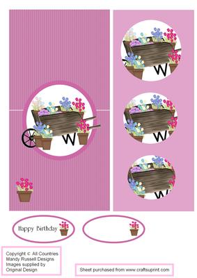 Over the Edge Wheel Barrow Circular Pyramid Design Sheet