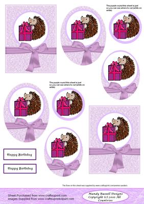 Spike Giving Presents Duo Card Pyramid Project Sheet