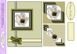 Wavey Edge Stacker Antique Anemone Design Sheet