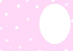 Pinky Spotty Landscape Insert for an A5 Card