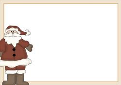 Flakey and Friends Christmas Landscape Insert for an A5 Card