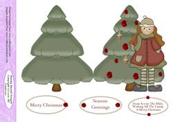 Cut and Fold Christmas Tree Quick Card
