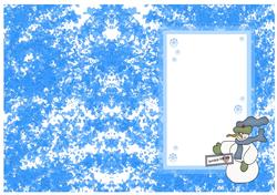 Flakey & Friends A5 Portrait Insert with Snowflakes