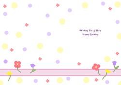 Doodle Flowers Wishing You a Very Happy Birthday