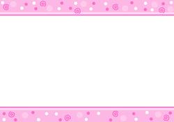Swirls and Dots Blank A5 Portrait Insert in Pink
