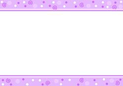 Swirls and Dots Blank A5 Portrait Insert in Lilac