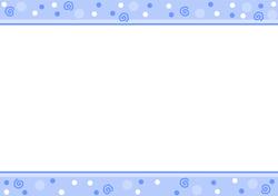 Swirls and Dots Blank A5 Portrait Insert and Card Blank Duo