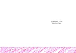 Wishing You a Very Happy Birthday A5 Portrait Insert