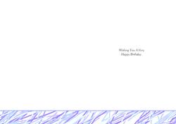 Wishing You a Very Happy Birthday A5 Portrait Insert Lilac